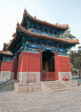 small hall on courtyard of The Temple of Confucius, Beijing