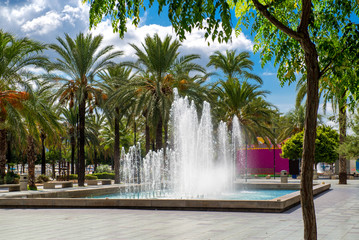 San Antonio Fountain Square. Ibiza, Spain