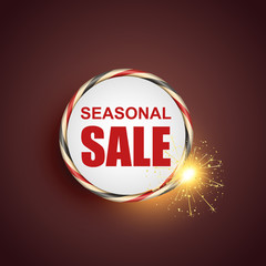 seasonal sale label