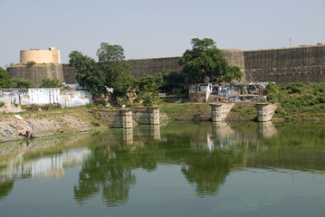 Fototapeta na wymiar Water palace, Deeg, Rajasthan, India
