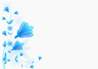 blue flower vector
