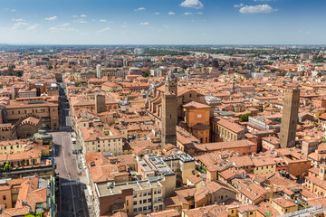aerial view from Asinelli tower in Bologna, Italy © pavel068