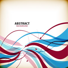 Abstract colorful wave shapes background