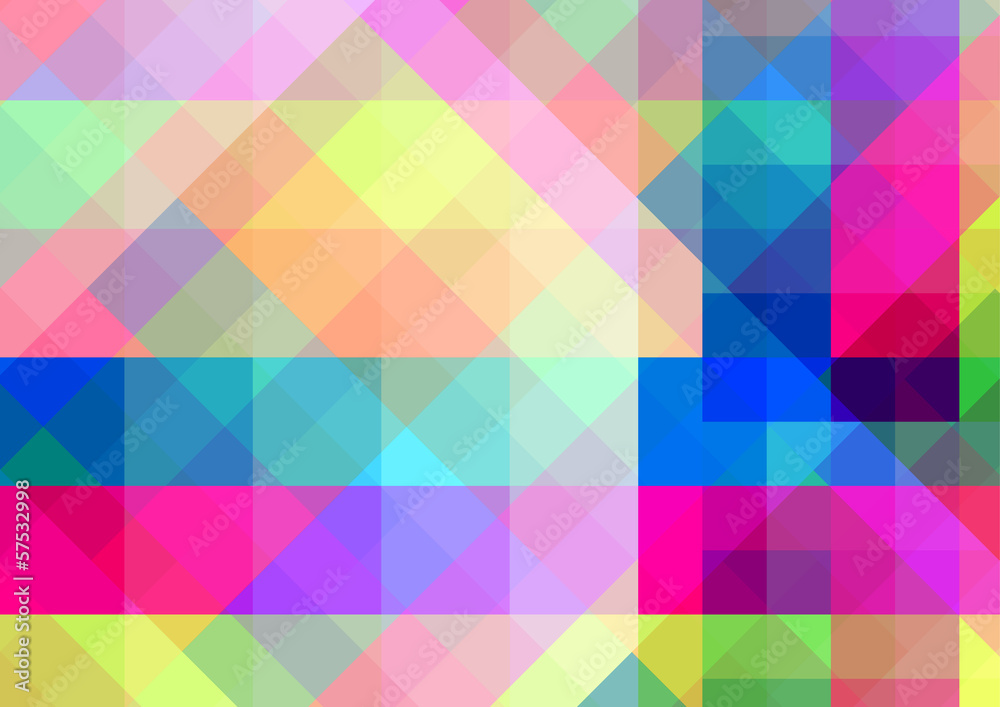 Poster abstract geometric background with colorful tiles