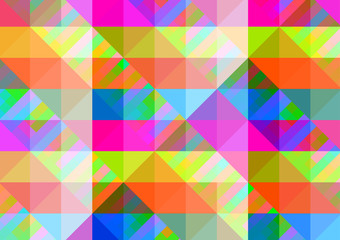 Obraz premium Abstract geometric background with colorful tiles