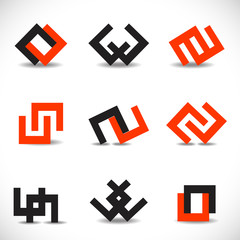 Unusual Icons Set - Isolated On White Background