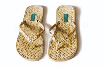 Handmade shoes made ​​from natural raw materials.