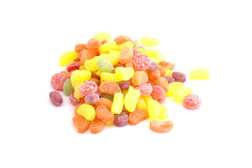 Colorful candies isolated