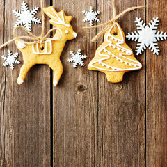 Christmas homemade gingerbread cookies