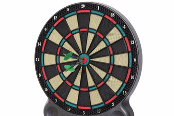 Darts game, bull eye