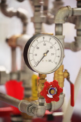 Close up of a pressure-gauge