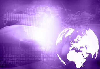 Obraz premium Europe map technology style