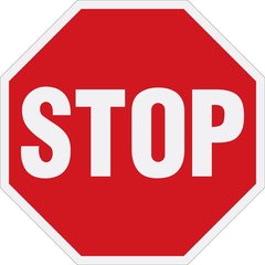 Stop sign - obrazy, fototapety, plakaty