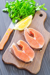 raw salmon