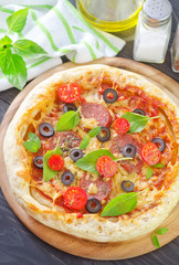 fresh pizza