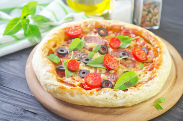 fresh pizza