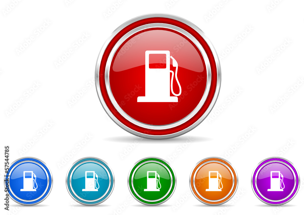 Wall mural petrol icon vector set