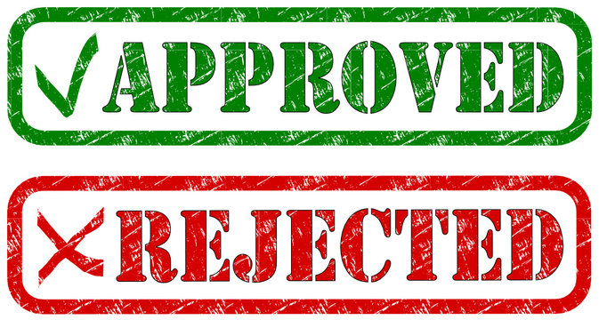 Rejected Approved Stempel  #131023-svg01