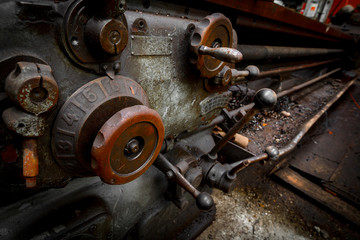 industrial machines in a factory