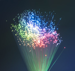 Obraz na płótnie Canvas fiber optical network cable