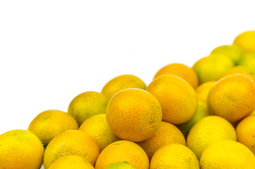 tangerines isolated on white