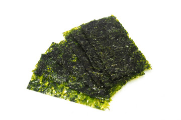 Dried seaweed on white background © Ratana21
