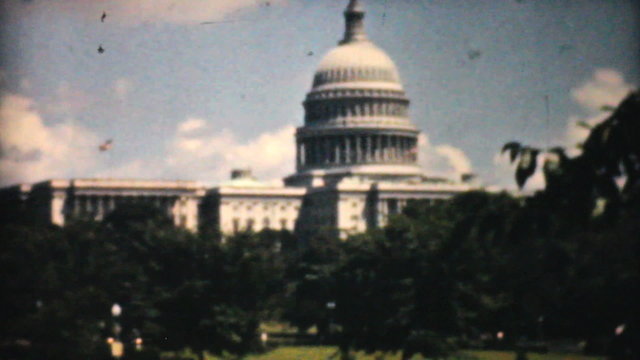 US Capitol Building Washington DC-1940 Vintage 8mm film