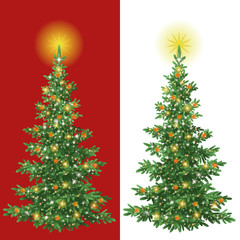 Christmas tree with decorations