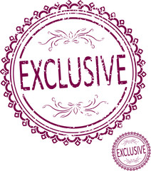 Exclusive rubber stamp