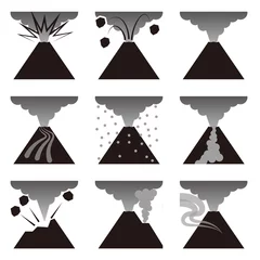 Papier Peint photo autocollant Volcan Éruption volcanique