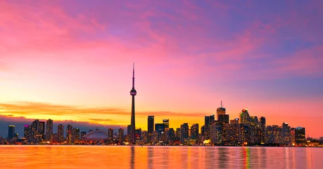 Poster Skyline van Toronto © surangaw