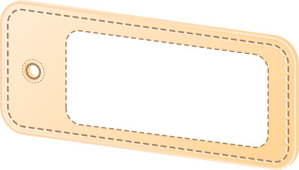 3D Price Tag With Blank Label