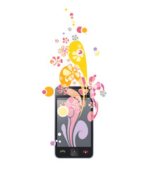 Phone with fashion colorful design