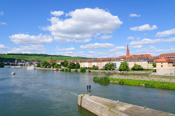 Fototapeta premium The City of Würzburg and the Main river