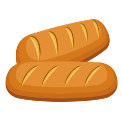 Bread isolated illustration