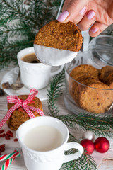 milk and cookies for santa