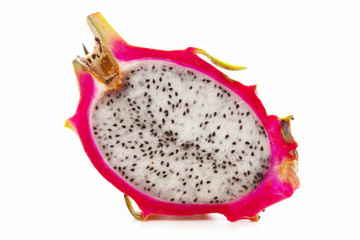 Fresh pitahaya isolated on a white background. 