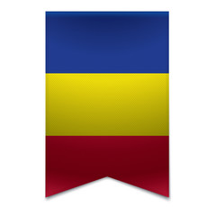 Ribbon banner - andorran flag