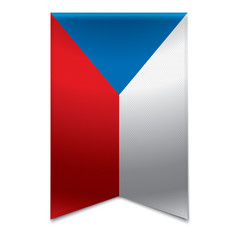 Ribbon banner - czech republic flag