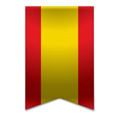 Ribbon banner - spanish flag