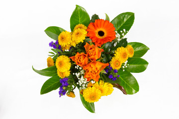 Fototapeta premium Blumenstrauss gelb orange 3
