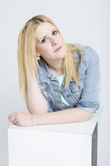 Fototapeta premium real young cute woman