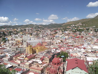 vue des toits d'un village mexicain