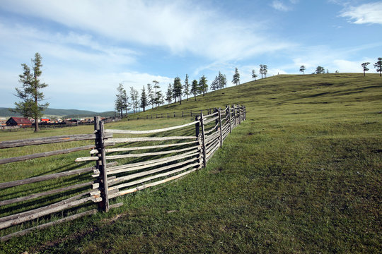 Ranch Fence, Khatgal, Mongolia