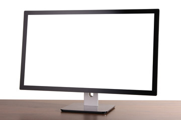 monitor on white