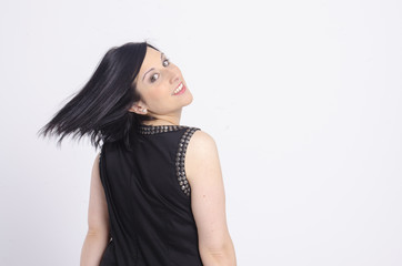 Naklejka premium real young woman