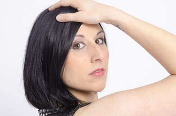 Naklejka premium real young woman