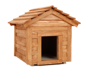 small wooden dog's house - 57576720