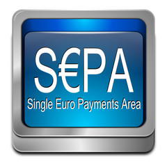 SEPA - Single Euro Payments Area - Button