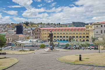 Obraz premium Quito-Historische Altstadt